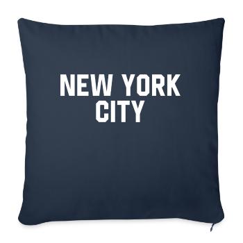 New York City - Sofa pillowcase 17,3'' x 17,3'' (45 x 45 cm) - navy - Front
