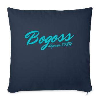 Bogoss depuis 1789 - Housse de coussin décorative 45 x 45 cm - bleu marine - Devant