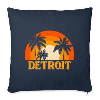 Detroit - Sofa pillowcase 17,3'' x 17,3'' (45 x 45 cm) - navy - Front