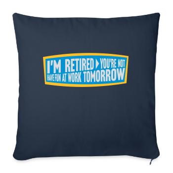 have fun at work - Sofakissenbezug 45 x 45 cm - Navy - Vorne