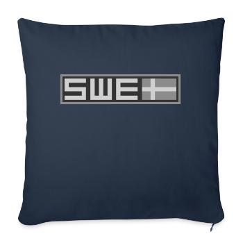 Sweden Tactical Flag - Sofa pillowcase 17,3'' x 17,3'' (45 x 45 cm) - navy - Front