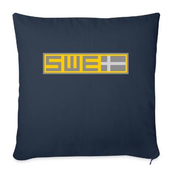 Sweden Tactical Flag - Sofa pillowcase 17,3'' x 17,3'' (45 x 45 cm) - navy - Front