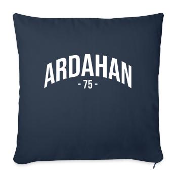 Ardahan 75 Turkey Turkiye Gift Ardahanli TR - Sofa pillowcase 17,3'' x 17,3'' (45 x 45 cm) - navy - Front