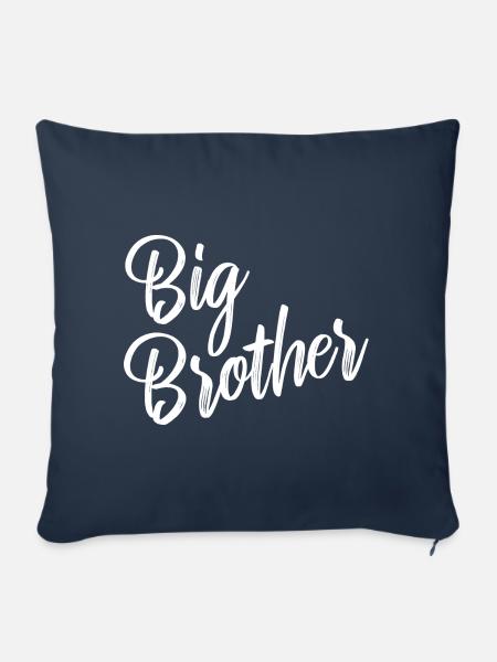 Großer Bruder - Sofakissenbezug 45 x 45 cm - Navy