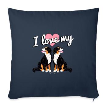 Berner Liebe - Sofakissenbezug 45 x 45 cm - Navy - Vorne