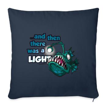 Frogfish Lantern Angler Deep Sea Dicton Comic - Housse de coussin décorative 45 x 45 cm - bleu marine - Devant