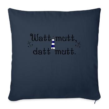 Watt mutt datt mutt - Sofakissenbezug 45 x 45 cm - Navy - Vorne