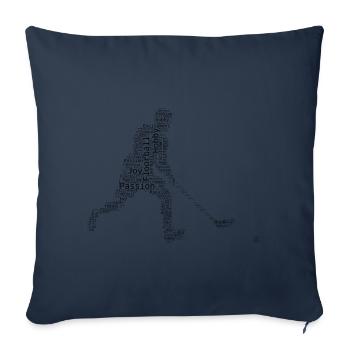 Unihockey Salibandy Unihockeyspielen Herren - Sofakissenbezug 45 x 45 cm - Navy - Vorne