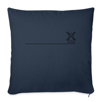 Windmill Mill Icon - Sofa pillowcase 17,3'' x 17,3'' (45 x 45 cm) - navy - Front