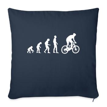 Radfahrer | Radfahrer Evolution - Sofakissenbezug 45 x 45 cm - Navy - Vorne