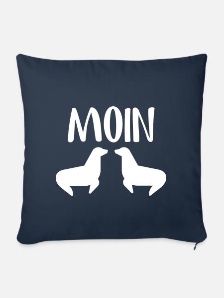 Moin Robben - Sofakissenbezug 45 x 45 cm - Navy