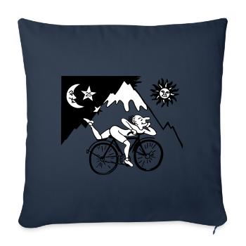 Albert Hoffmann - Sofa pillowcase 17,3'' x 17,3'' (45 x 45 cm) - navy - Front