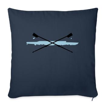 Rowing - Sofa pillowcase 17,3'' x 17,3'' (45 x 45 cm) - navy - Front