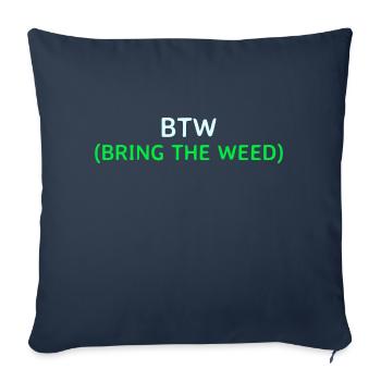 Bring das Gras - Sofakissenbezug 45 x 45 cm - Navy - Vorne