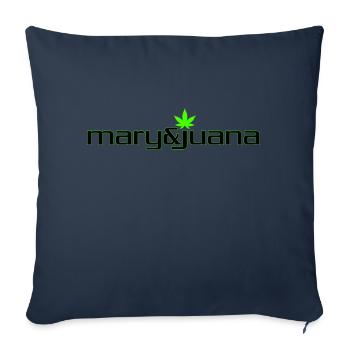 Marihuana - Sofakissenbezug 45 x 45 cm - Navy - Vorne
