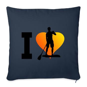 Stand up Paddling Board Standup Paddleboard - Sofa pillowcase 17,3'' x 17,3'' (45 x 45 cm) - navy - Front