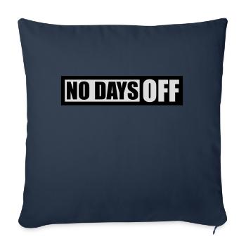 pas de jours de congé devis - Housse de coussin décorative 45 x 45 cm - bleu marine - Devant