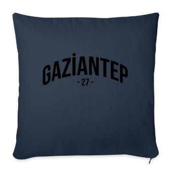 Gaziantep 27 Turquie Turquie Turquie Cadeau Vacances Antep - Housse de coussin décorative 45 x 45 cm - bleu marine - Devant
