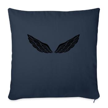 fluegel 15 - Sofakissenbezug 45 x 45 cm - Navy - Vorne