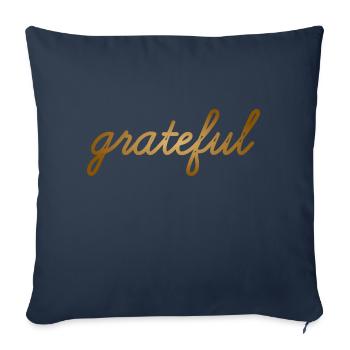 Heureuse idée cadeau positive Good Vibes - Housse de coussin décorative 45 x 45 cm - bleu marine - Devant