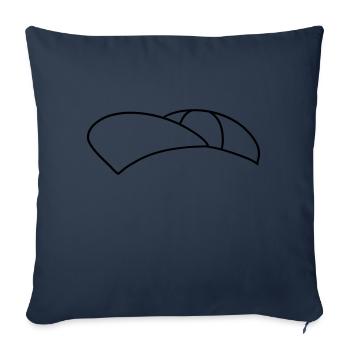 cool kappe hut muetze capy kopfbedeckung design cl - Sofakissenbezug 45 x 45 cm - Navy - Vorne