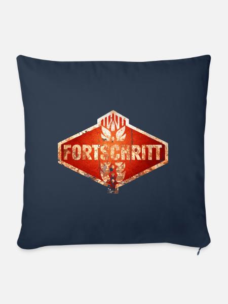 DDR Fortschritt - Traktoren - Vintage Logo Rosti - Sofakissenbezug 45 x 45 cm - Navy