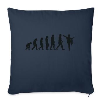 Evolution of Kung Fu - Sofa pillowcase 17,3'' x 17,3'' (45 x 45 cm) - navy - Front