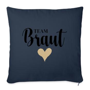 JGA 22 Team Braut - Sofakissenbezug 45 x 45 cm - Navy - Vorne