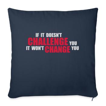 Workout Fitness Motivation Quote - Sofa pillowcase 17,3'' x 17,3'' (45 x 45 cm) - navy - Front