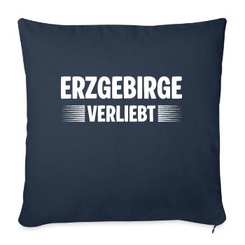 Erzgebirge Verliebt - Sofakissenbezug 45 x 45 cm - Navy - Vorne
