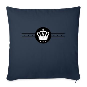 Crown Element - Sofa pillowcase 17,3'' x 17,3'' (45 x 45 cm) - navy - Front