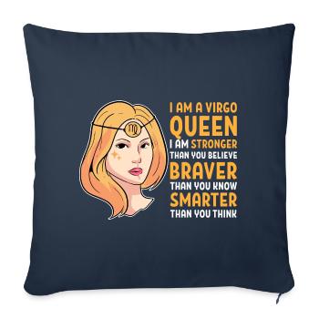 Zodiac Virgo - Sofa pillowcase 17,3'' x 17,3'' (45 x 45 cm) - navy - Front