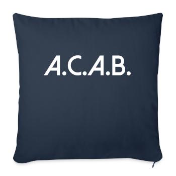 acab all Cops are bastards Spruch Text Schrift - Sofakissenbezug 45 x 45 cm - Navy - Vorne