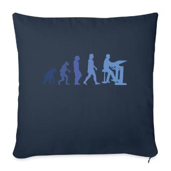 Draughtsman Evolution Client Architecte Directeur de la construction - Housse de coussin décorative 45 x 45 cm - bleu marine - Devant