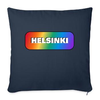 HELSINKI PRIDE GAY FLAG RAINBOW - Sofa pillowcase 17,3'' x 17,3'' (45 x 45 cm) - navy - Front