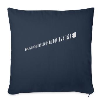 being old people age - Sofa pillowcase 17,3'' x 17,3'' (45 x 45 cm) - navy - Front