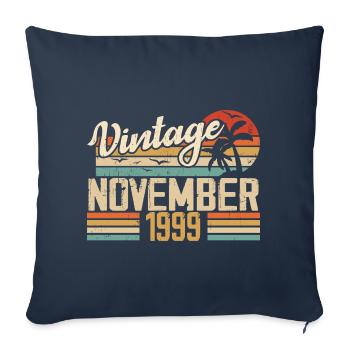 Legendary since November 1999 - Vintage 1999 - Sofa pillowcase 17,3'' x 17,3'' (45 x 45 cm) - navy - Front