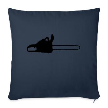 chainsaw_f1 - Housse de coussin décorative 45 x 45 cm - bleu marine - Devant