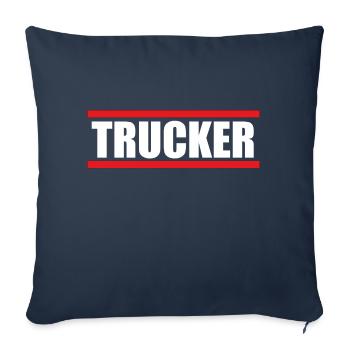 Trucker - LKW Fahrer - Sofakissenbezug 45 x 45 cm - Navy - Vorne