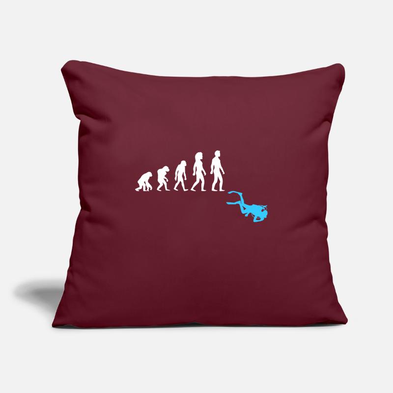 Plongée En plongée Évolution Housse de coussin décorative 45 x 45 cm
