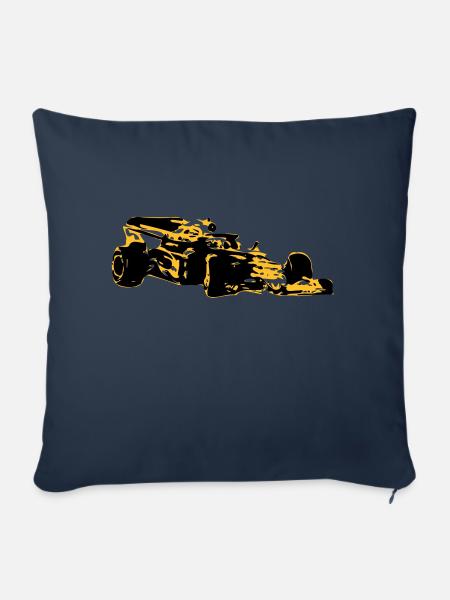Rennwagen - Sofakissenbezug 45 x 45 cm - Navy