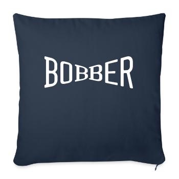 bobber chopper biker autocollant de croisière autocollant - Housse de coussin décorative 45 x 45 cm - bleu marine - Devant