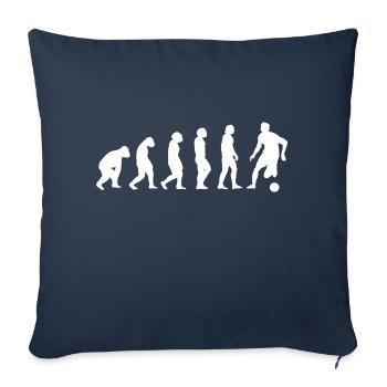 Joueur de football Entraîneur de football Footballeur Football - Housse de coussin décorative 45 x 45 cm - bleu marine - Devant
