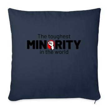 The Toughest Minority Fist - Sofa pillowcase 17,3'' x 17,3'' (45 x 45 cm) - navy - Front