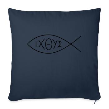 Christianity - Sofa pillowcase 17,3'' x 17,3'' (45 x 45 cm) - navy - Front