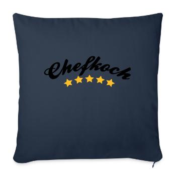 chef cook - Sofa pillowcase 17,3'' x 17,3'' (45 x 45 cm) - navy - Front