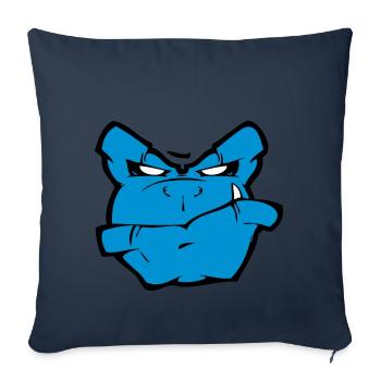 Gorilla Monster - Housse de coussin décorative 45 x 45 cm - bleu marine - Devant