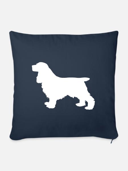 Cocker Spaniel - Sofakissenbezug 45 x 45 cm - Navy