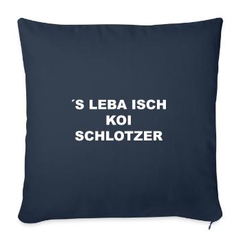 Schlotzer - Sofakissenbezug 45 x 45 cm - Navy - Vorne