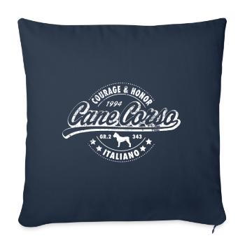Cane Corso - Housse de coussin décorative 45 x 45 cm - bleu marine - Devant